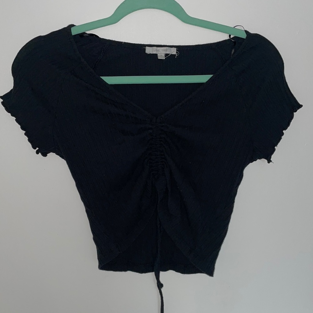 Black crop top